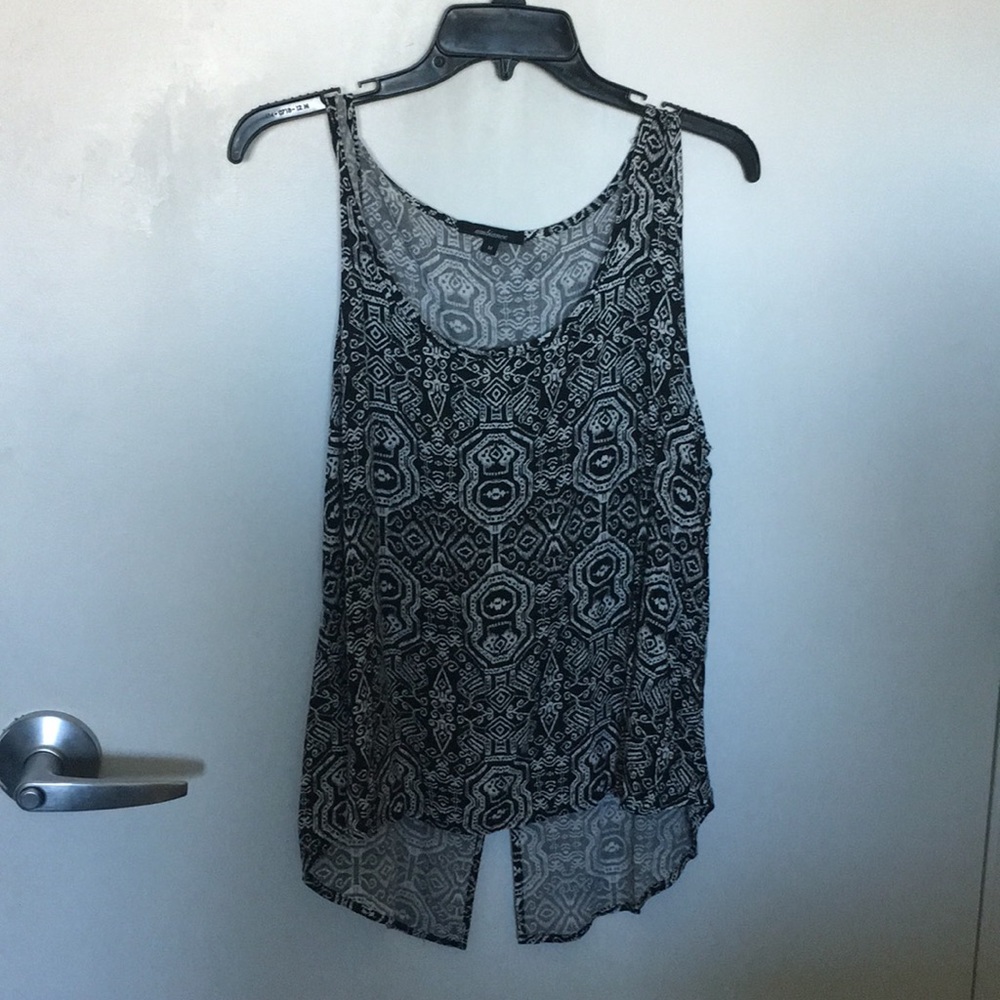 Tribal black and white shirt